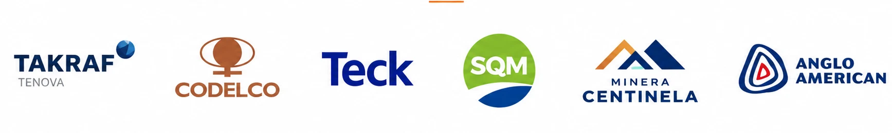 TAKRAF, CODELCO, Teck, SQM, Minera Centinela y Anglo American